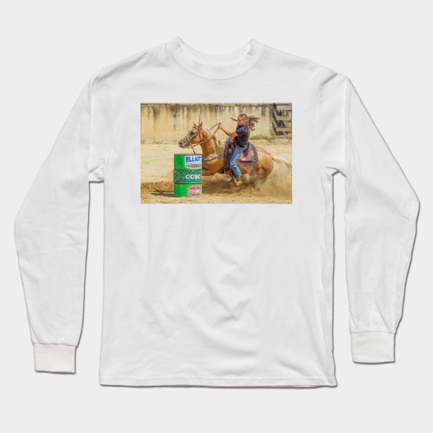 Barrel racer Long Sleeve T-Shirt by joesaladino